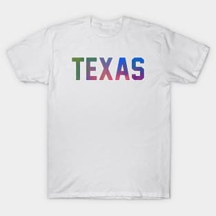 Texas Tie Dye Jersey Letter T-Shirt